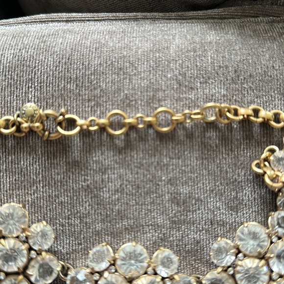 j.crew Gold Crystal studded Necklace - Picture 6 of 6